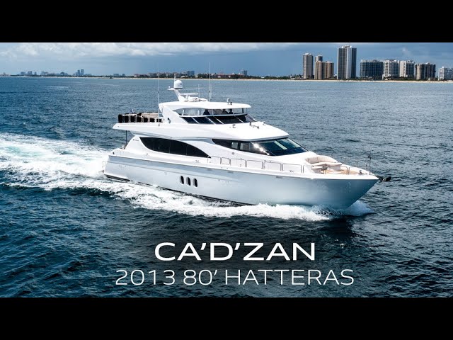 2013 80' Hatteras 