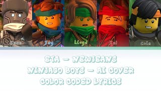 [Ai Cover] Ninjago Boys - Eta (Original By Newjeans) Color Coded 