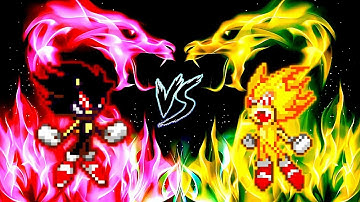 Sonic Dark Fleetway V3 OP VS Sonic Fleetway V2 OP in Jump Force Mugen