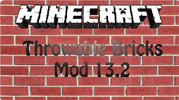 Minecraft-Throwable Bricks Mod 1.6.1 Review/Showcase