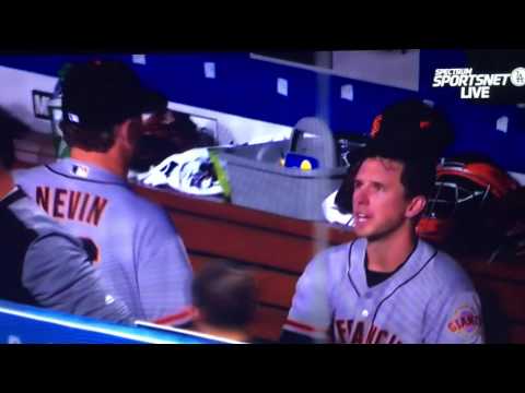 Buster Posey Chews Out Phil Nevin