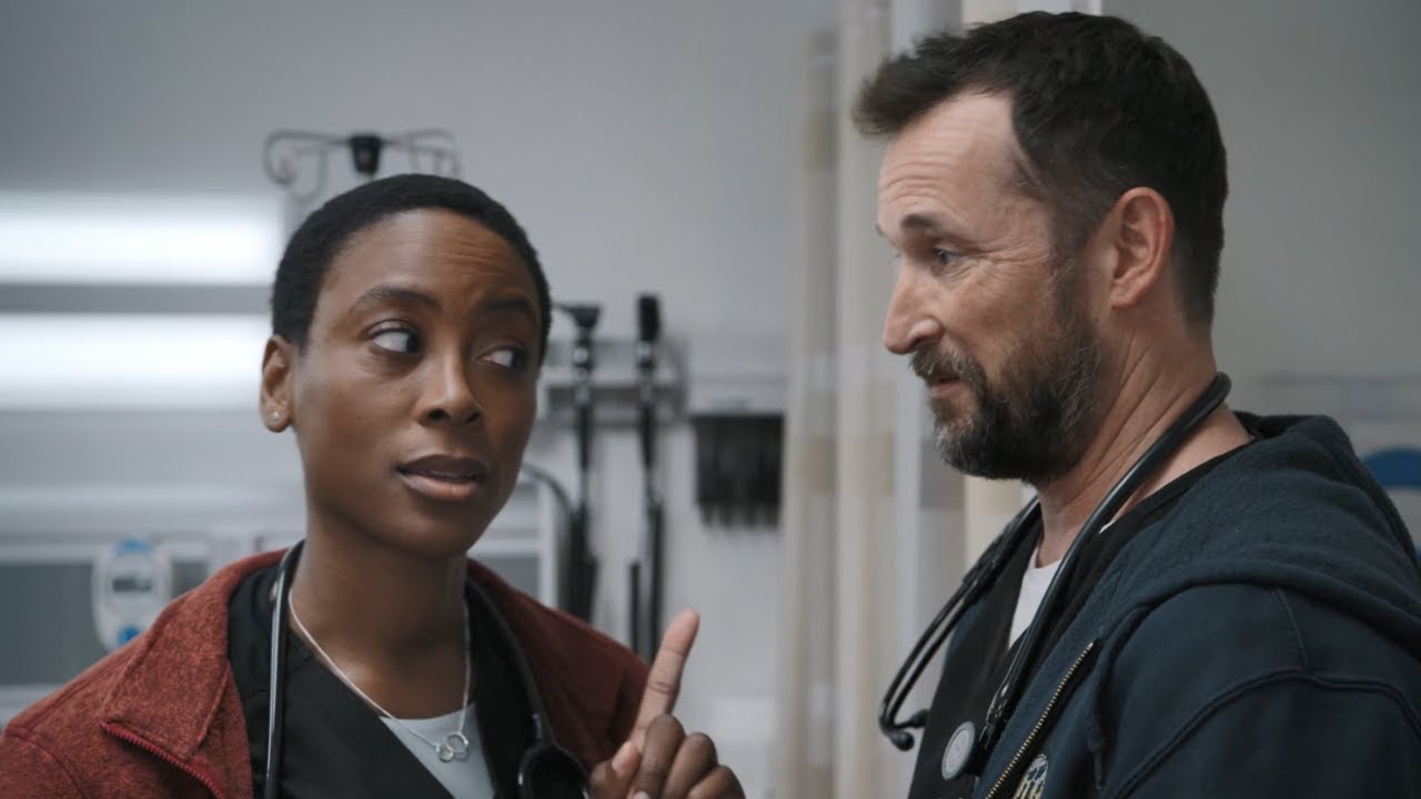 dr robby and dr collins being exes in the pitt