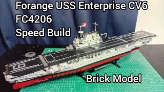 Forange USS Enterprise CV-6 FC4206 1883pcs Lego Alternative Speed Build