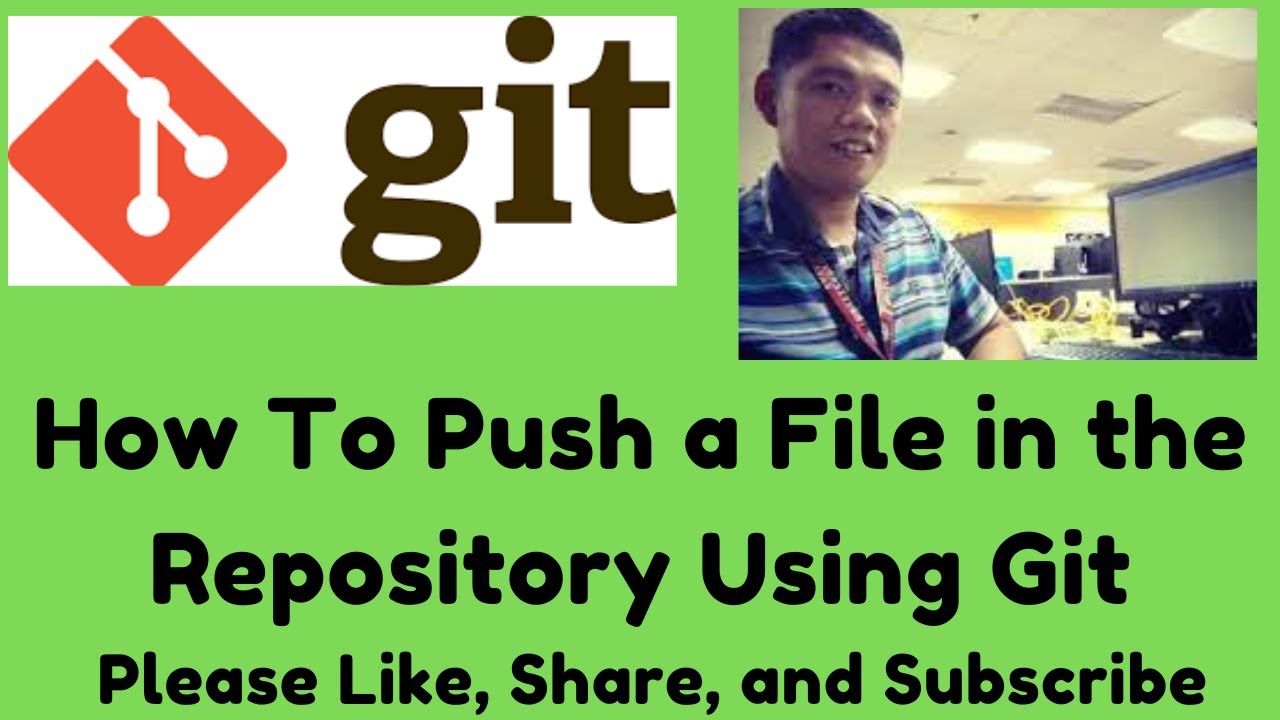 How To Push a File in the Repository Using Git - YouTube