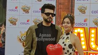 Tejaswi Prakash Karan Kundrra Arjun Bijlani Bharti Singh Ankita Lokhande At Laughter Chefs Set