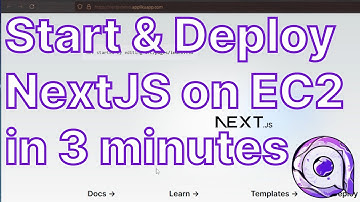 NextJS Start and Self-host tutorial AWS EC2