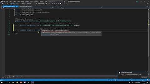 Third Person Game Design Scenarios - Create a C# event