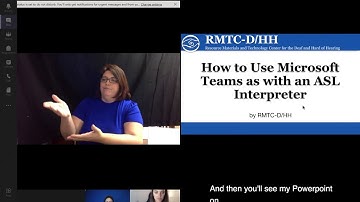 Using an ASL Interpreter with Microsoft Teams on a Mac Tutorial