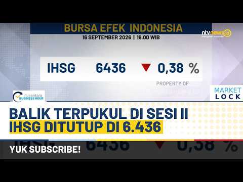 Euforia Pasar Mendingin? IHSG Berbalik Merah dan Ditutup di Level 6.436 | NBH