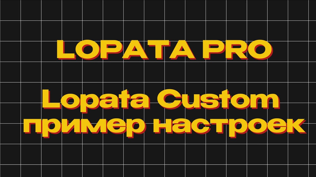 LOPATA CUSTOM | Пример использования