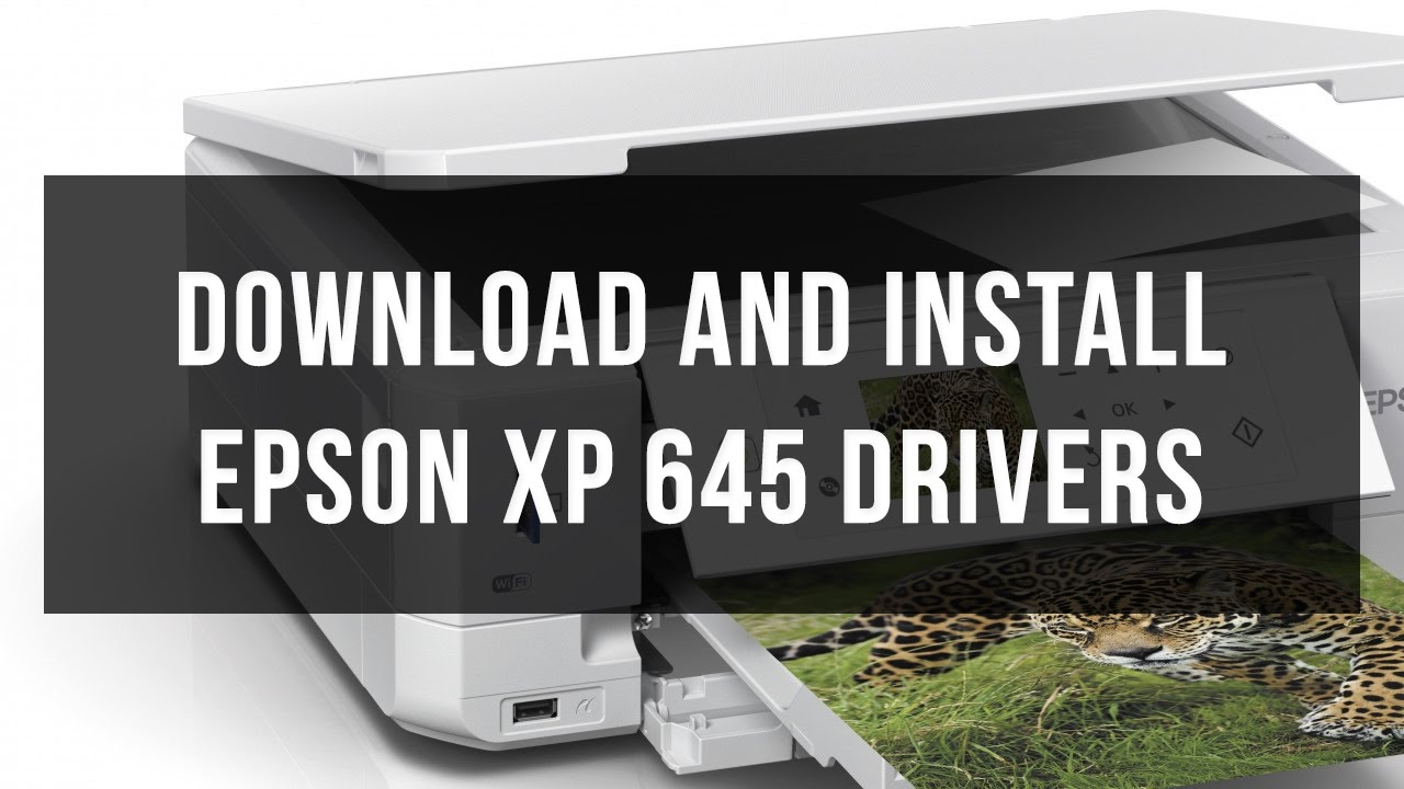 How to download and install driver Epson XP 645 - YouTube