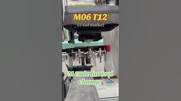 M code for tool change #cncsoftware #cncwoodworking #woodworkingmachines #mcode #top #diy