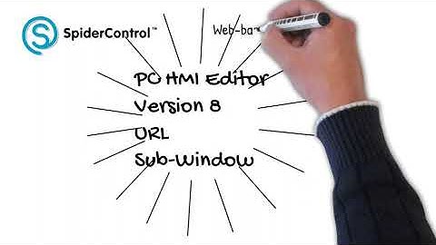 SpiderControl HMI Editor Version 8: Sub-Window auf externe URL