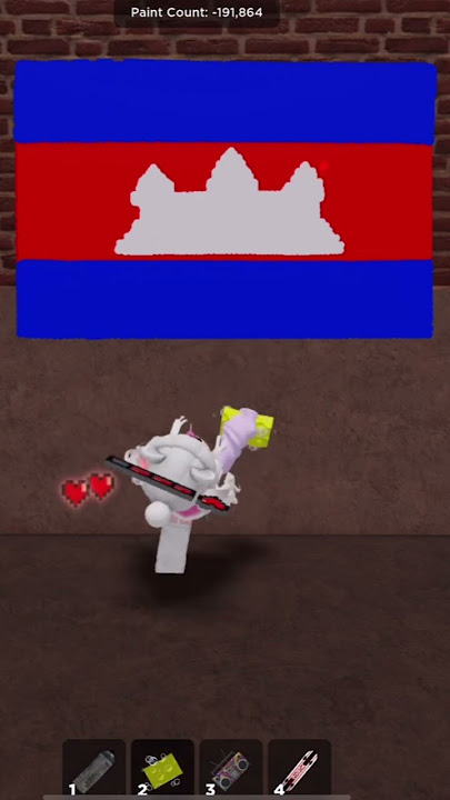Drawing Cambodia 🇰🇭 Flag and coming back 5 mins later OMG! 😳 #roblox #cambodia