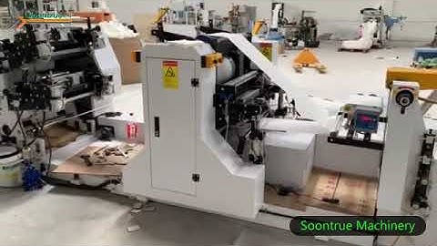 Napkin folding machine + packing machine --- Soontrue Machinery