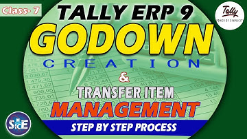 Godown Create and Transfer Items in Tally ERP 9 Tutorial in odia Class 7