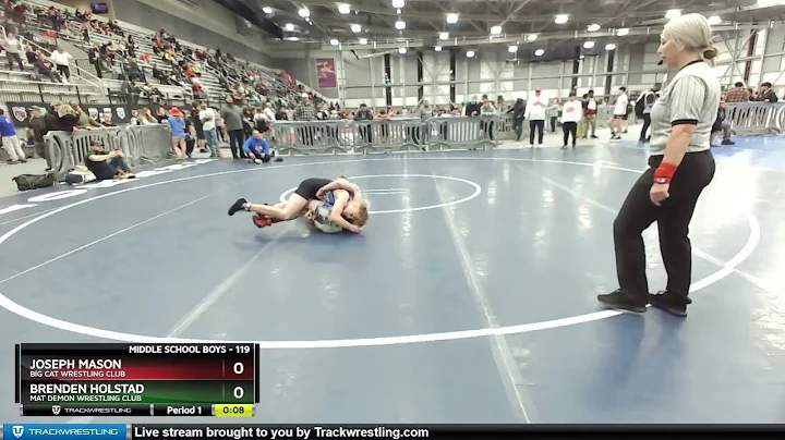 119 Lbs 3rd Place Match - Joseph Mason, Big Cat Wr...