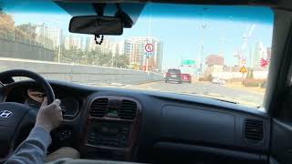 Old car (EF Sonata, 2003, 현대자동차) POV drive #쏘나타 #hyundai #Seoul #korea #asmr #운전 - drive my car