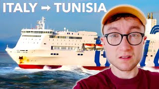 I rode a $300 overnight FERRY from Europe to Africa (it was rough)