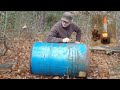 Transform your metal barrel into a super powerful wood stove 