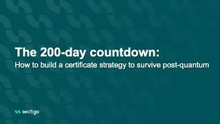 The 200-day countdown: How to build a certificate strategy to survive post-quantum