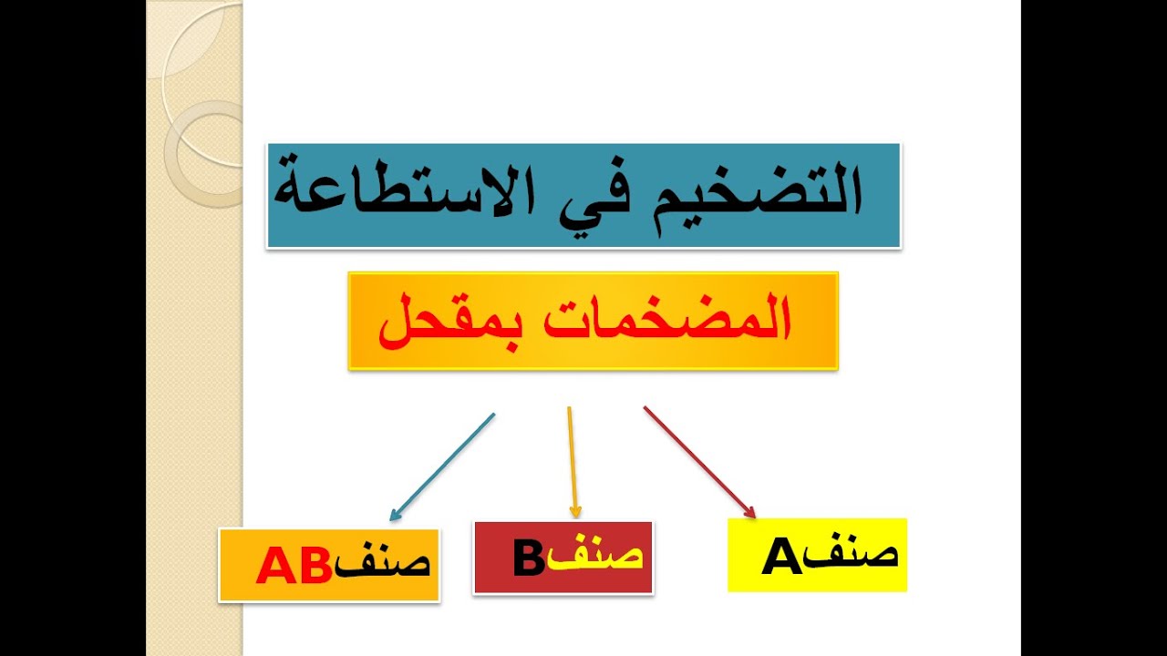 Bمضخم الاستطاعة صنف