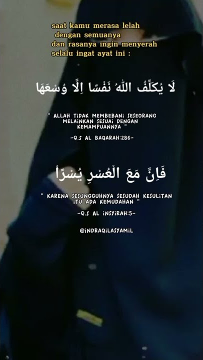 Saat Kamu merasa lelah ' Ingat ini lelahmu akan menjadi Lillah ' quotes