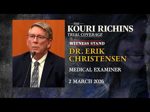 Medical examiner Dr. Erik Christensen testifies in Kouri Richins murder trial