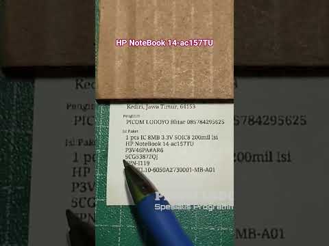 HP NoteBook 14-ac157TU P3V46PA#AR6 5CG53872QJ TPN-I119 SKITTL10-6050A2730001-MB-A01 Kab. Kediri