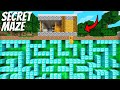 What's inside the SECRET MAZE in Minecraft ? I found a SECRET BUNKER ! CURSED HOUSE  !