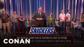 Snickers: The Perfect Sponsor For Conan's Shows At Comic-Con® | CONAN on TBS