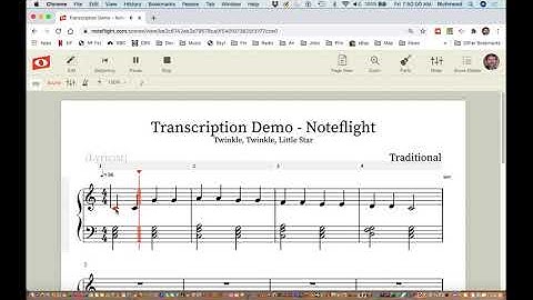 Transcribing Music Using a MIDI Keyboard and Noteflight