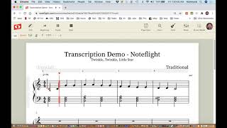 Transcribing Music Using a MIDI Keyboard and Noteflight screenshot 5