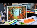 Easy Misty Forest Painting Tutorial // So Atmospheric!