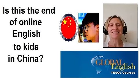 The end of online English teaching to kids in China?
