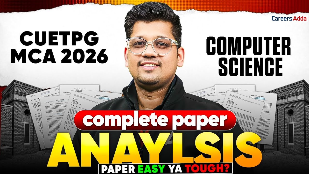 CUET PG MCA 2026 | PAPER ANALYSIS BY MAYANK SIR - YouTube