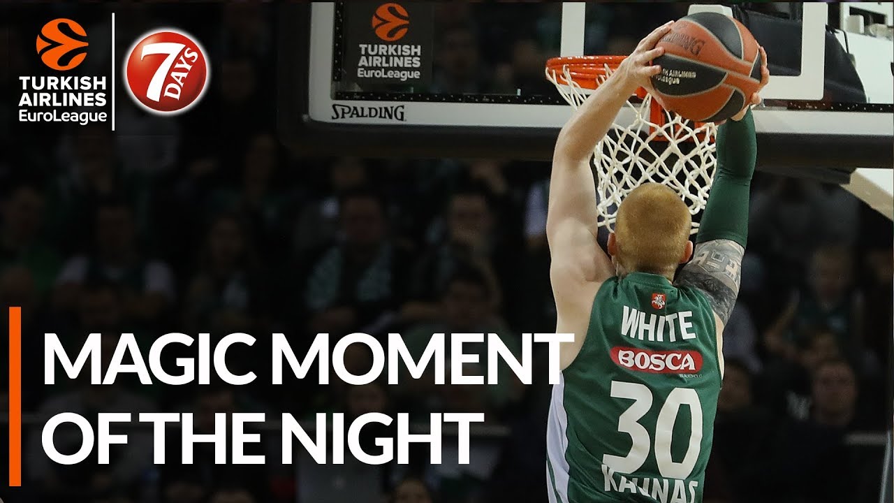 7DAYS Magic Moment of the Night: Aaron White, Zalgiris Kaunas