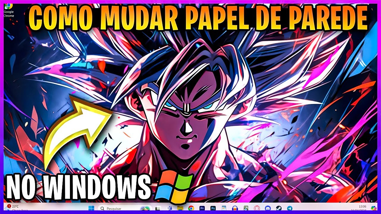 (2024 ) Como Mudar a Tela de Fundo do PC ou NOTEBOOK! Mudar imagem de ...