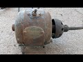 Restoration of antique General Electric Co (Shelton Electric Co) AC motor