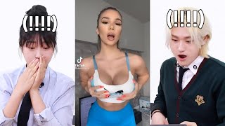 [ENG] What if Korean teenagers watch TikTok small waist pretty face and big bank challenge video?