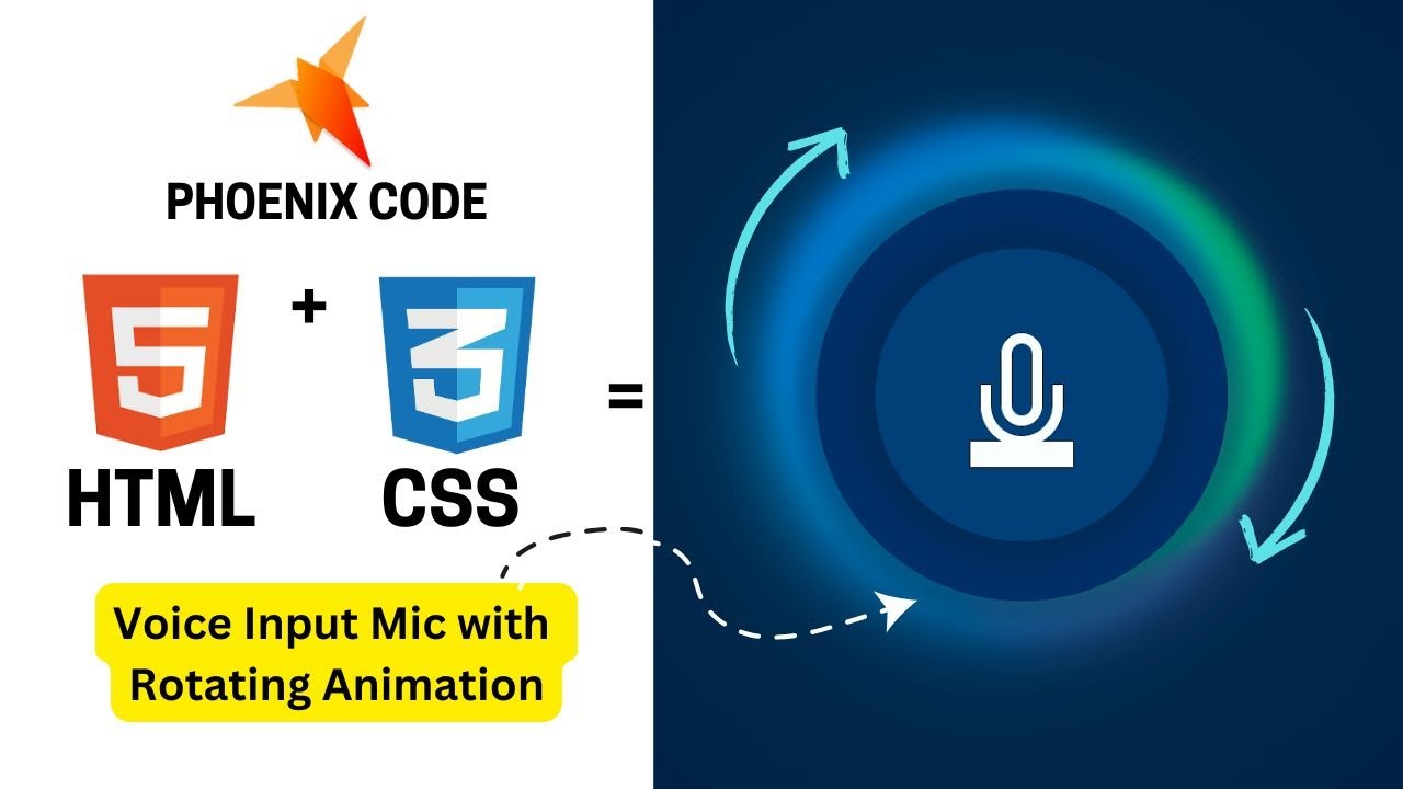 Html Voice Input Notepad How to Create an Animated Voice Input Mic with HTML & CSS - YouTube