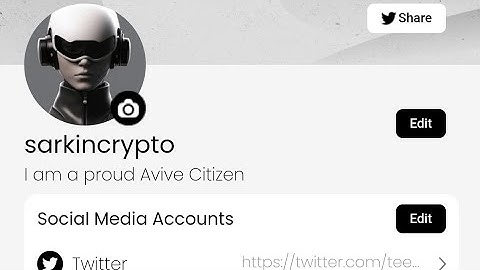 Yadda Zakuyi Minting/Creating Avive Profile - Sarkin Crypto