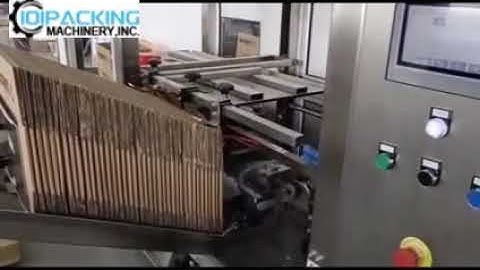 Automatic carton box forming feeding machine box erecting machine testing video