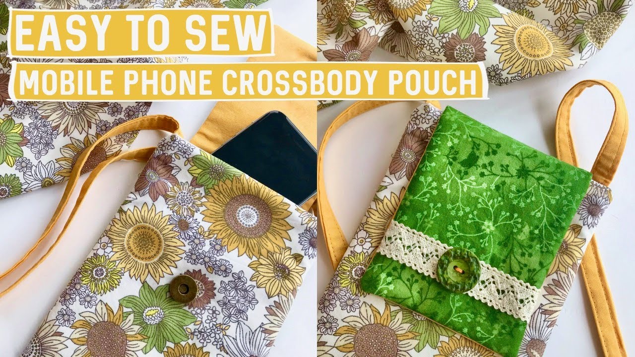 Easy to Sew Mobile Body Pouch Bag Tutorial Made by Heather. Always