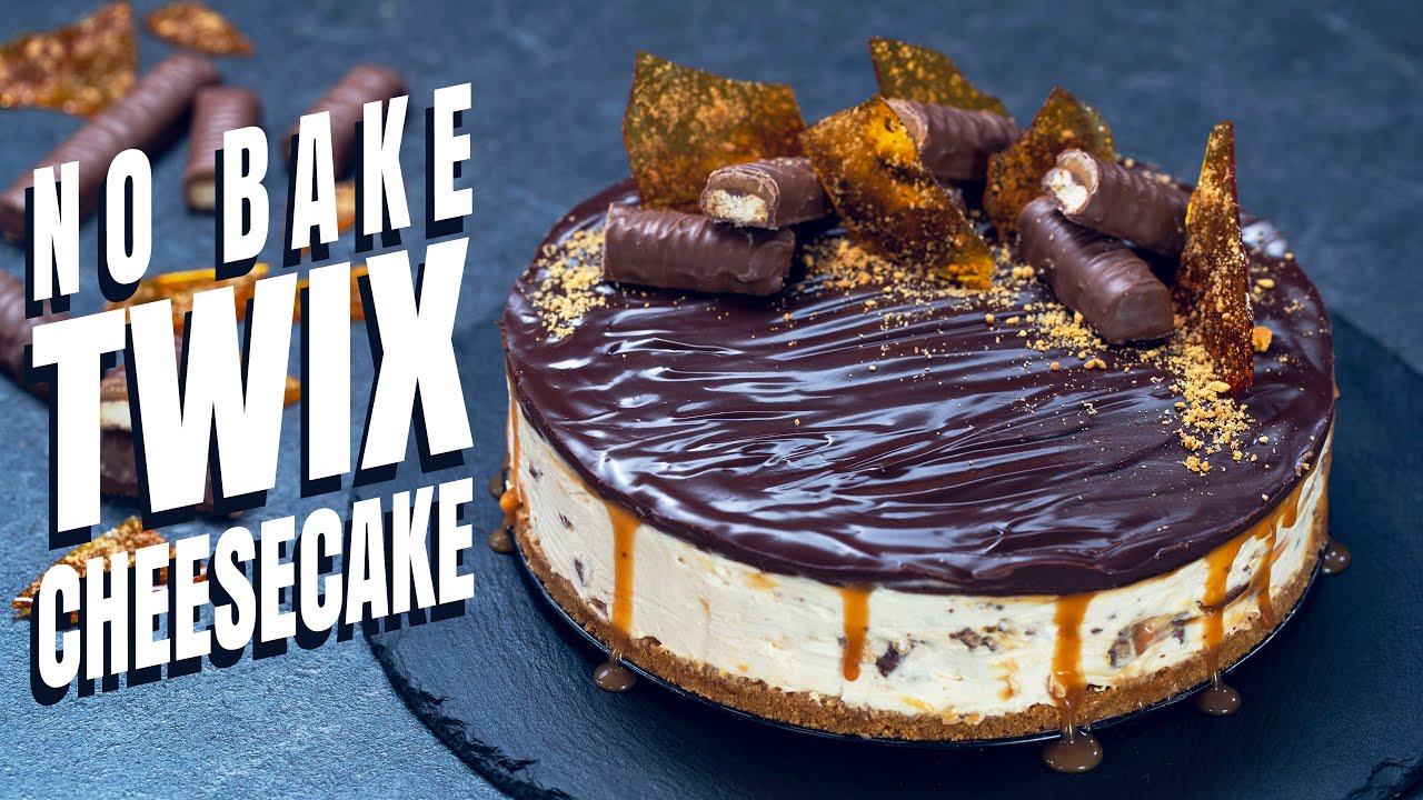 No-Bake Twix Cheesecake | Home Cooking Adventure