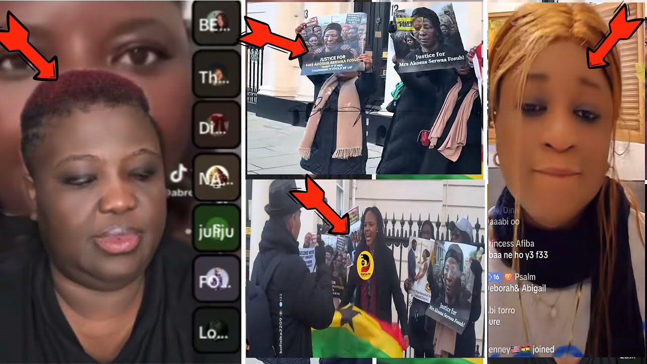 Lumba Wife Akosua Serwaa’s Legal Wife’s Planning Demonstrat!0n In USA After UK Demo,F!ght Each Other
