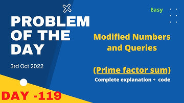 Modified Numbers and Queries | gfg POTD 3rd October | Let