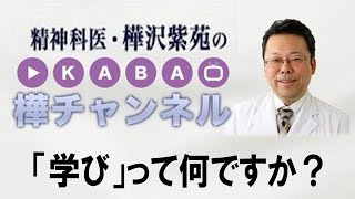 「学び」ってなんですか？【精神科医・樺沢紫苑】