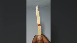 "DIY Foldable Pocket Knife from Popsicle Sticks"