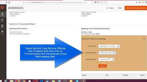 How to ship flat rate or free shipping orders with Royal Mail Shipping Manager M2 extension